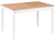 Jatkettava ruokapöytä HOUSTON Vaaleanruskea/valkoinen 120/150 cm 90 cm Mänty_1070981