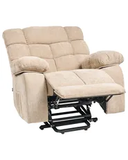 Elektrisk reclinerfåtölj ARES Inklusive fotstöd Beige_938695