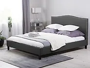 Säng med lamellram MONTPELLIER 180 x 200 cm Mörkgrå_1174357