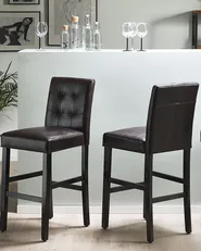 Barstol MADISON Konstläder Mörkbrun_773555