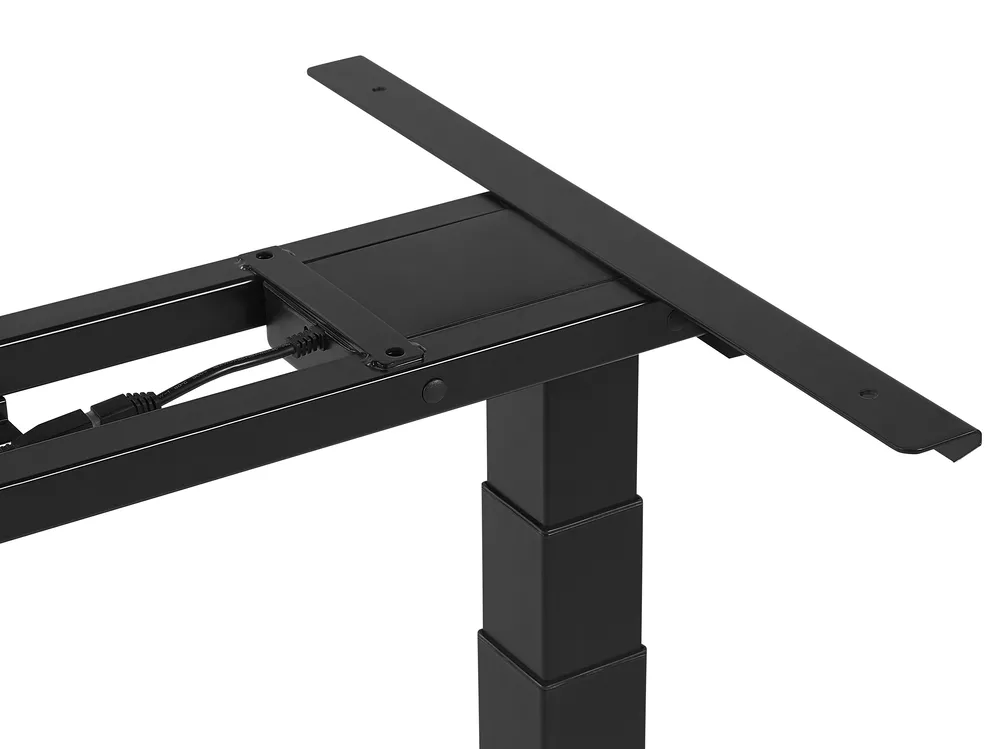 Työpöytä sähkösäädettävä DESTIN II 130 cm 72 cm Harmaa/musta_786821