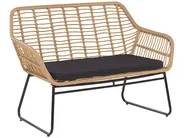 Garden Lounge Set with Table 4 Seater MINORI PE Rattan Beige_775673