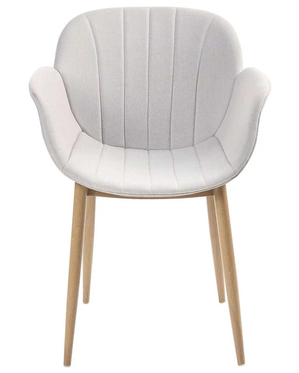 Set of 2 Dining Chairs ALICE Light Grey_868320