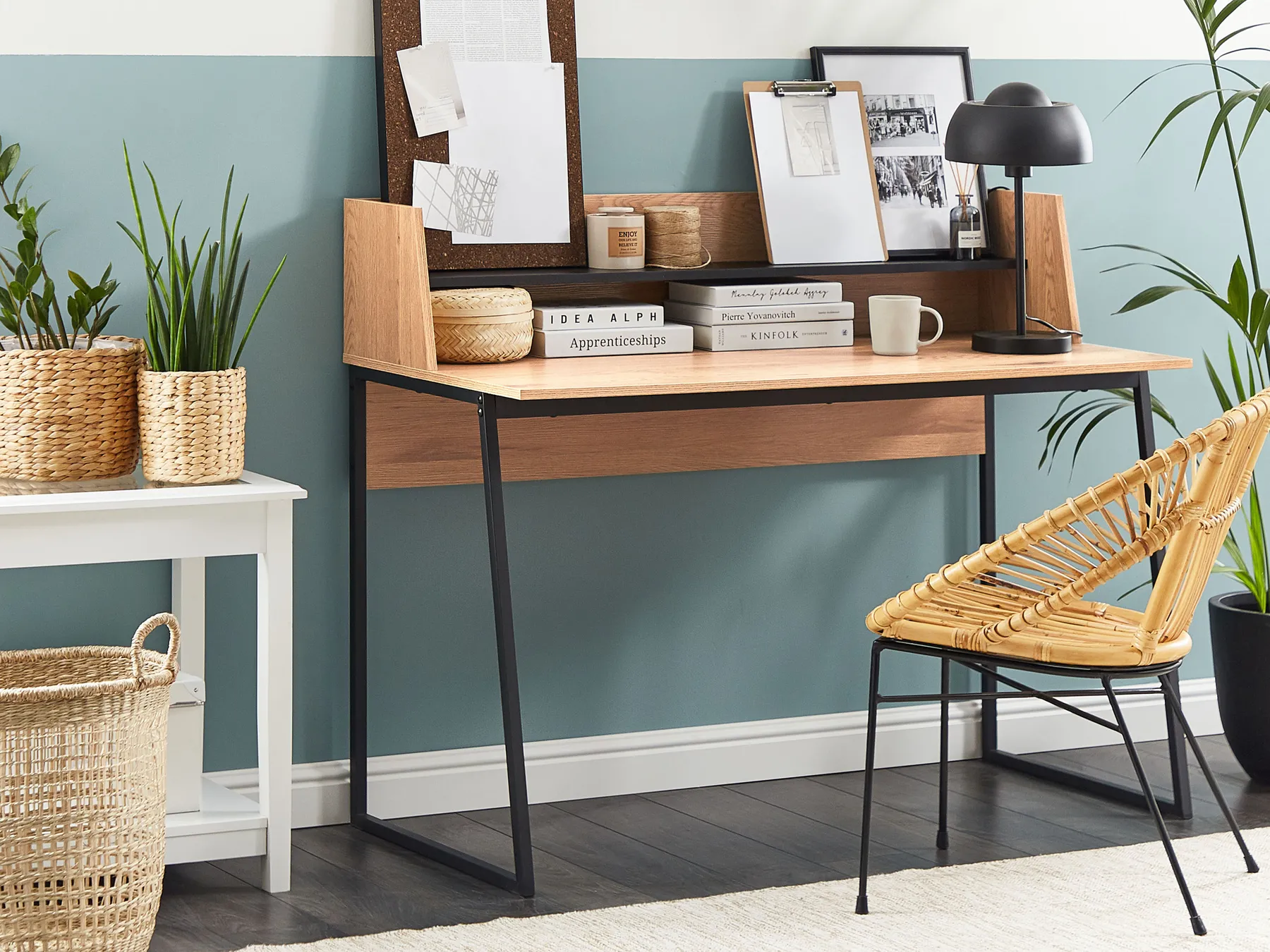 Home Office Desk GORUS 120 cm 59 cm Light Brown_824529