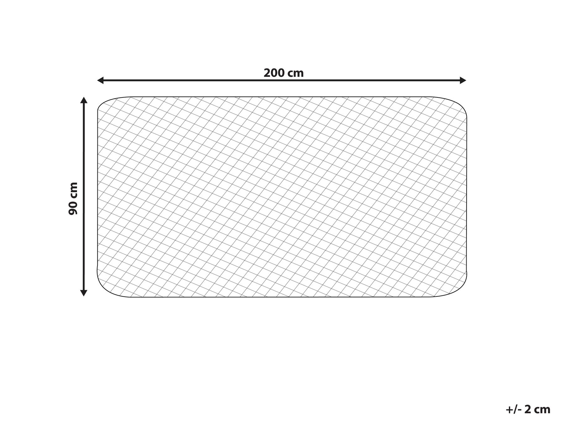 Madrasskydd i polyester VILLUERCA 90 x 200 cm_823256