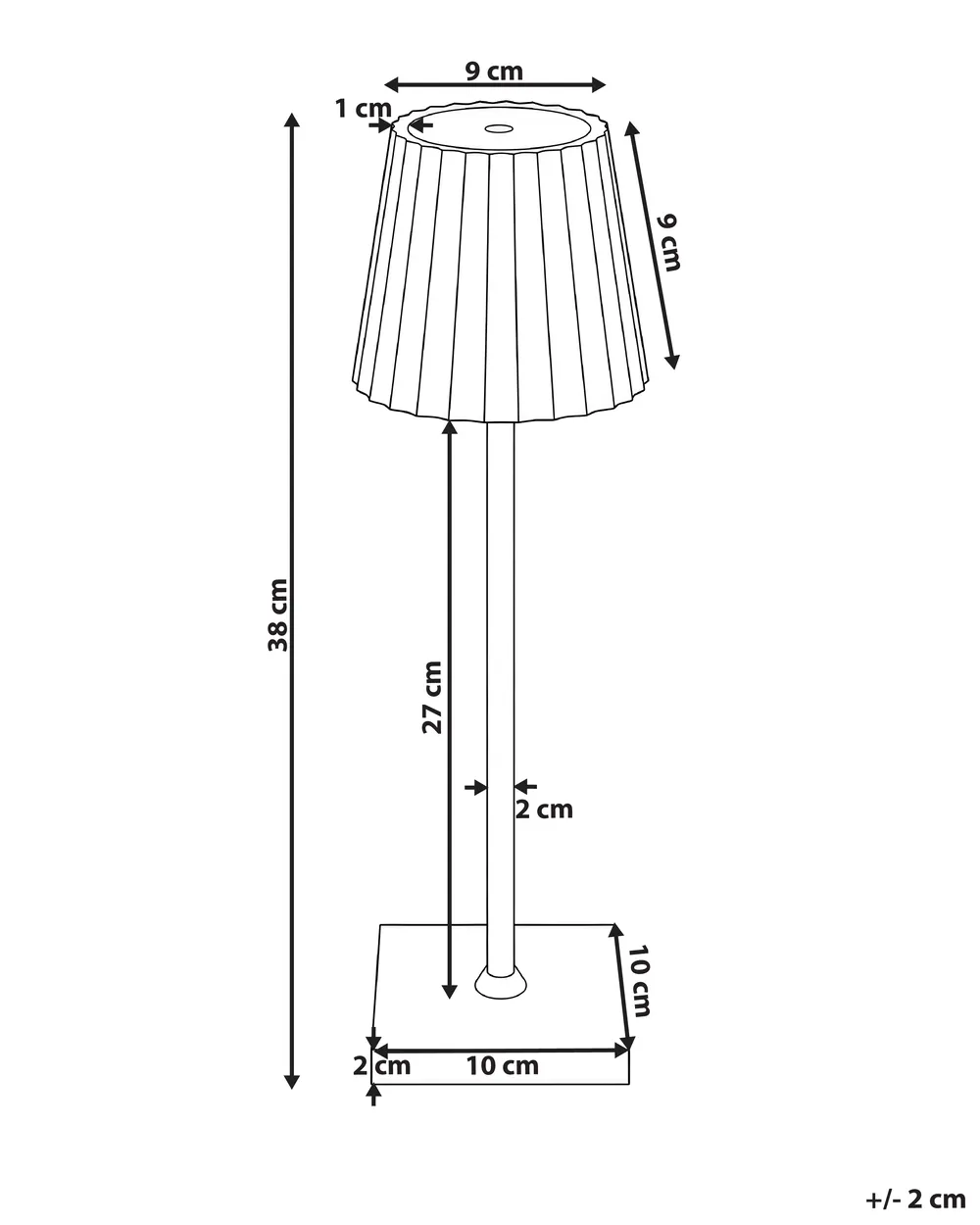 Table Lamp POMBEIRO Metal Black_1093839