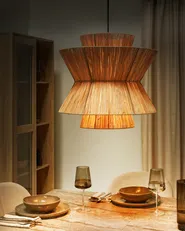 Pendant Lamp TELAMBA Wicker Natural_913621
