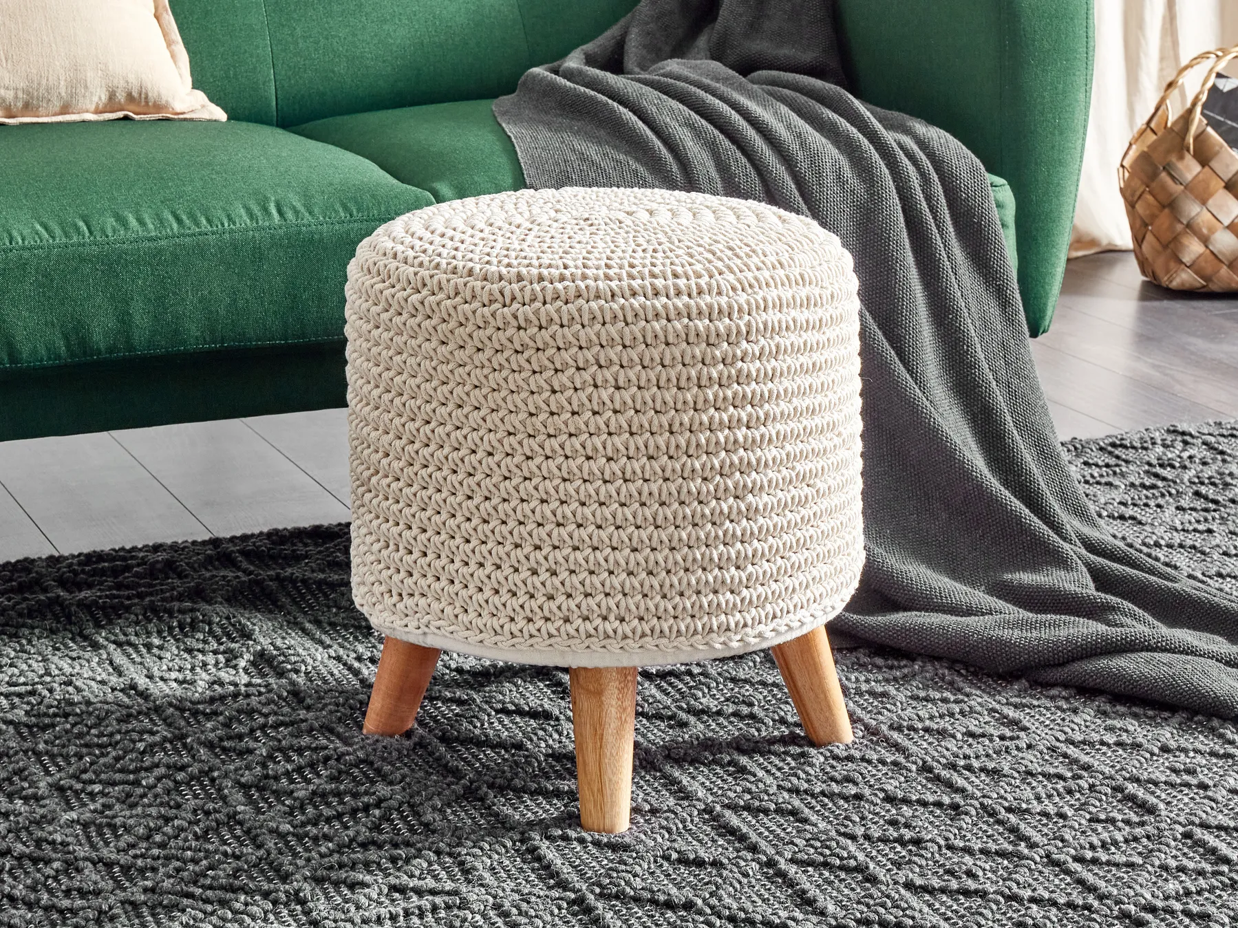 Jakkara Makramee MARDAN Puuvilla Beige_904311