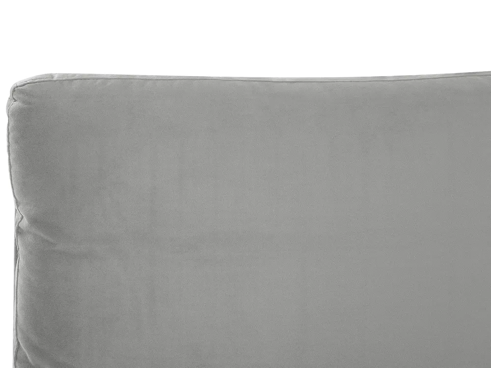 Bed Velvet MELLE 160 x 200 cm (EU King Size) Grey_829859