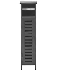 Toilet Paper Cabinet OLATHE Bamboo Wood Black_1031736