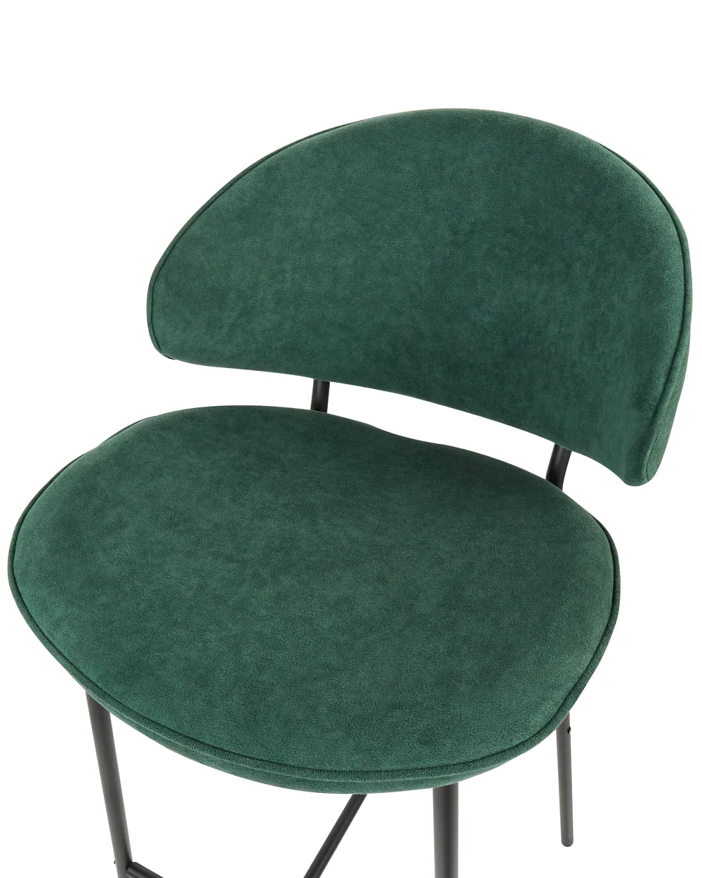 Set of 2 Bar Chairs KIANA Dark Green_908119