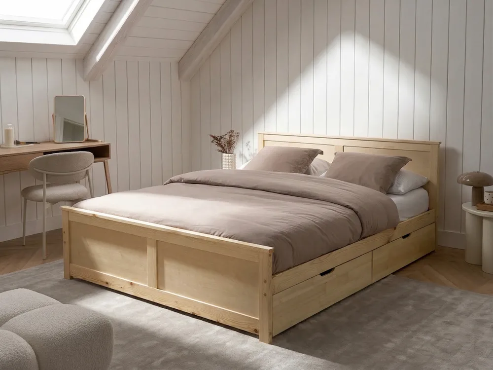 Bed with 4 Drawers DAUPHIN Various Sizes