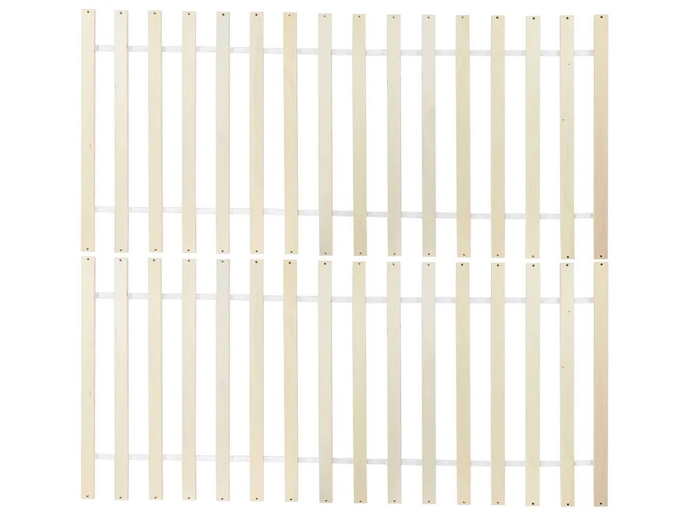 Bed with 4 Drawers SABRAN Pine Wood White 140 x 200 cm (EU Double)_1061385