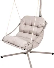 Hanging Chair with Stand ALGHERO Metal Beige_1094517