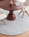 Faux Fur Rug ONTAKE Light Grey ø 160 cm