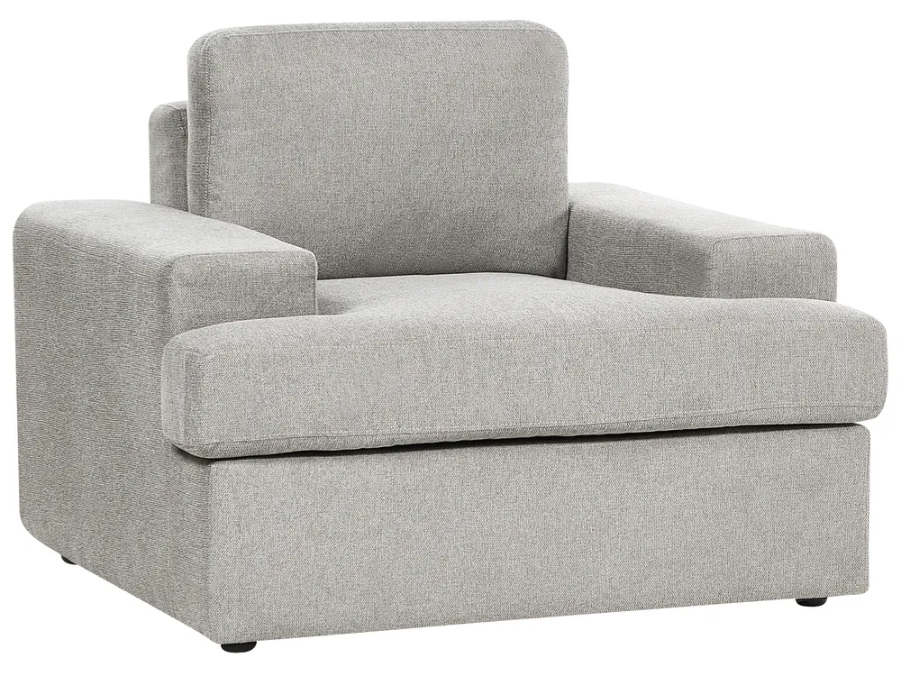 Living Room Set 4 Seater ALLA Fabric Light Grey_893884