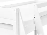Mid Sleeper Bed Pine Wood ASCOUX 90 x 200 cm (EU Single) White_962451