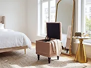 Säilytysrahi LORETTO Sametti Beige_1186150