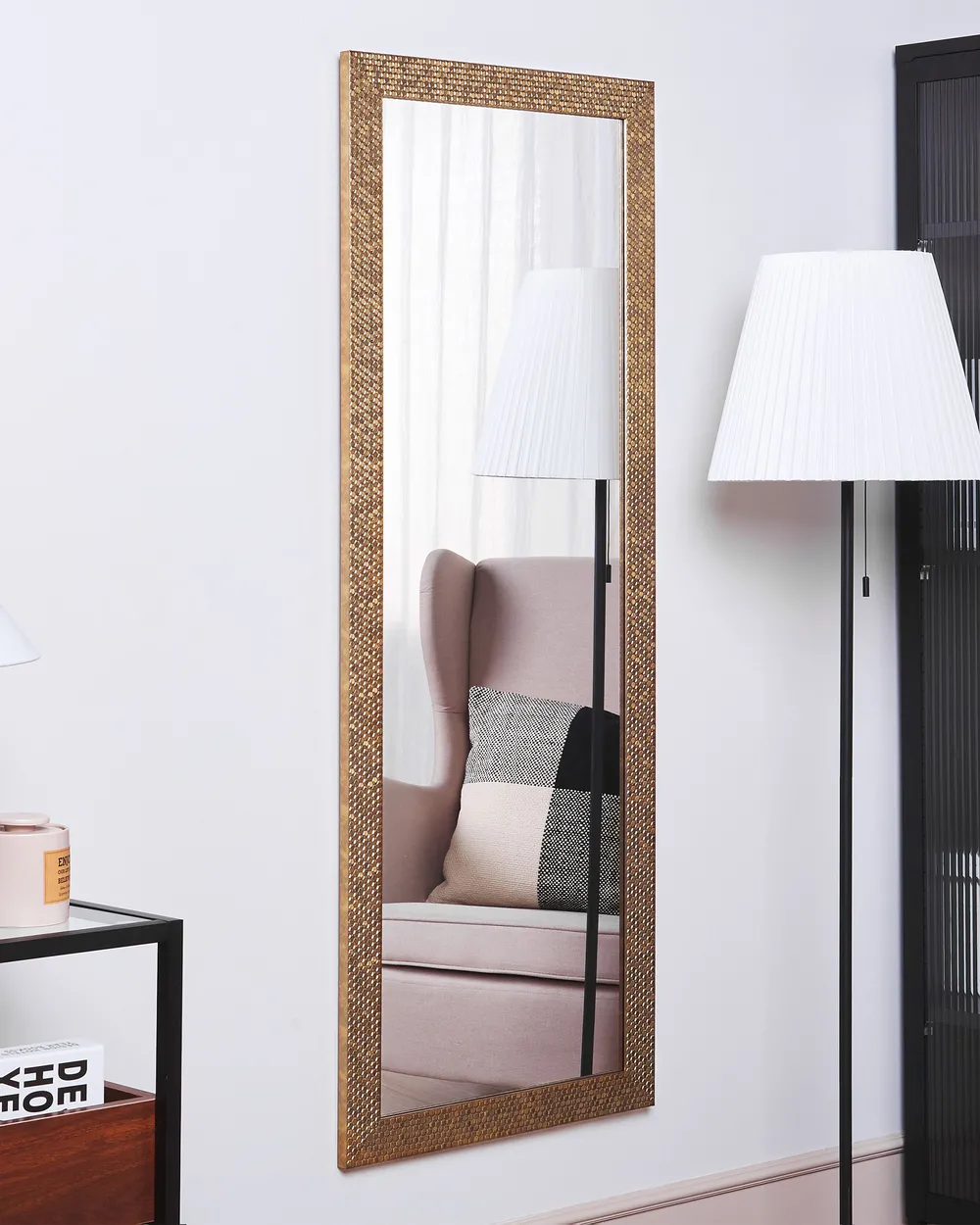 Wall Mirror AJACCIO 50 cm 130 cm Brass