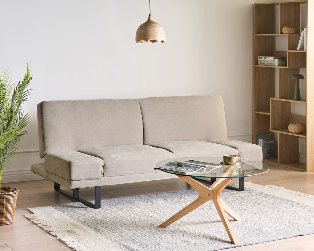 Sovesofa 2-seters YORK Chenille Lys beige