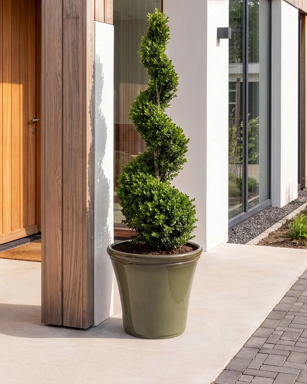 Plant Pot OLIVA 47 cm Green_1124417