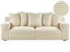 Sofa 3 Seater VISKAN Corduroy Light Beige