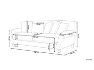 Soffa 2-sits EIKE Bouclé Off-White_918136