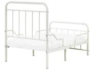 Extendable Kids Bed Metal ANAIS 90 x 200 cm (EU Single) Off-White_1033420