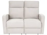 Manuell reclinersoffa 2-sits VERDAL Inklusive fotstöd Sammet Beige_1081126