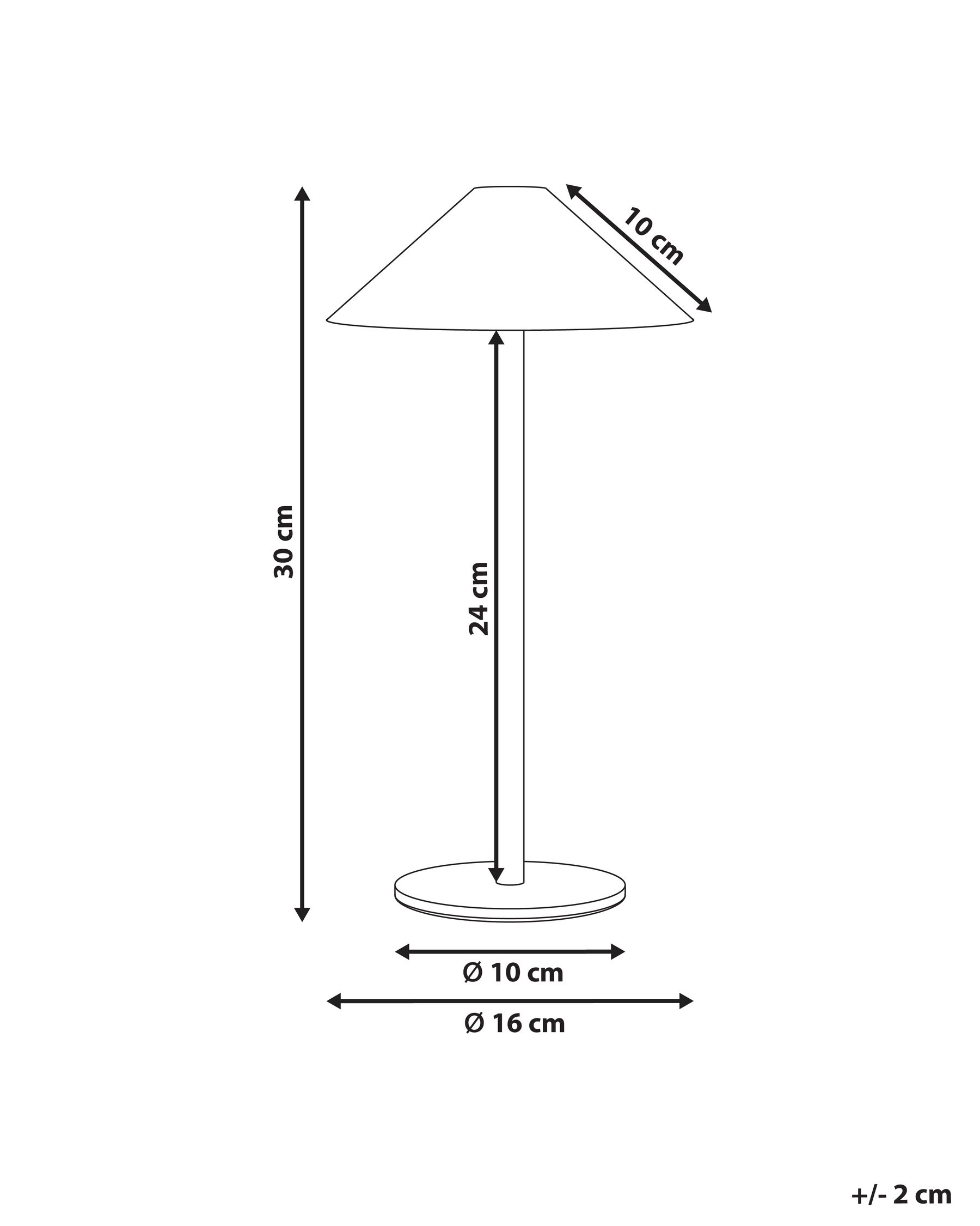 Wireless LED Table Lamp MODJO with Dimmer Metal Red_1042179