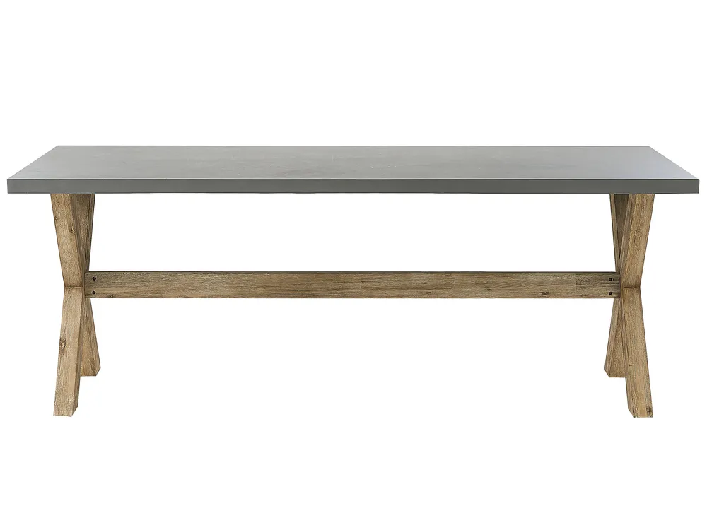 Trädgårdsmatgrupp 6-sits OLBIA med kuddar Beige_771492