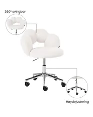 Kontorstol WHIZZY Bouclé Hvit_1065426