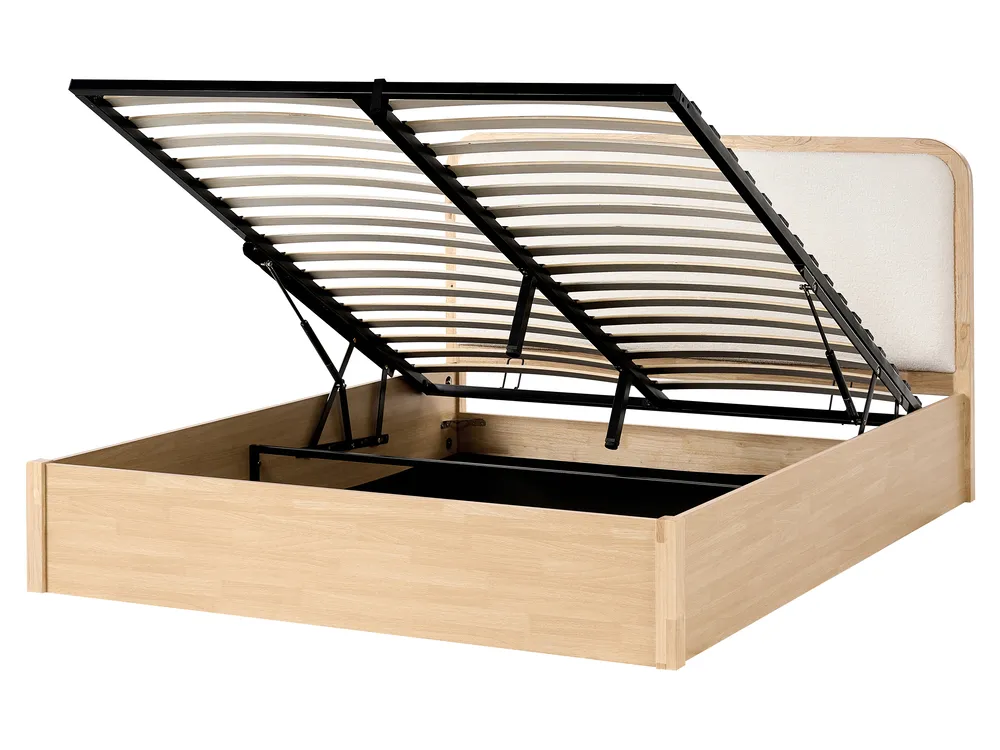 Ottoman Bed Light Brown PEROUGES Various Sizes